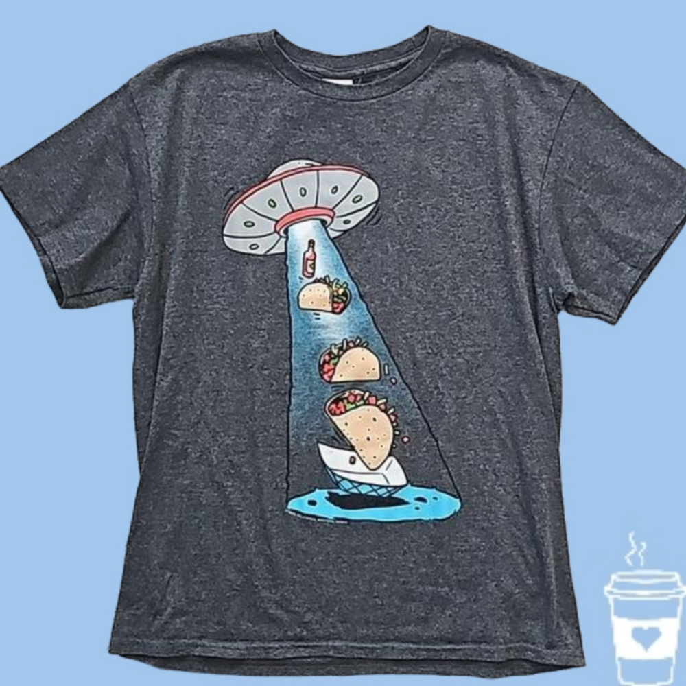 Taco Alien Abduction Graphic Tee